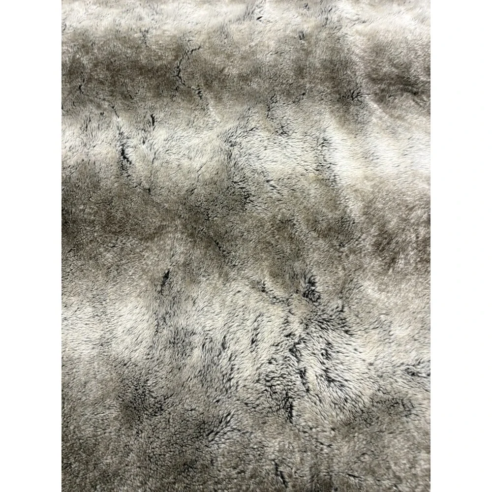 Pottery Barn Grey Faux Fur‎ Throw Blanket 50x60
